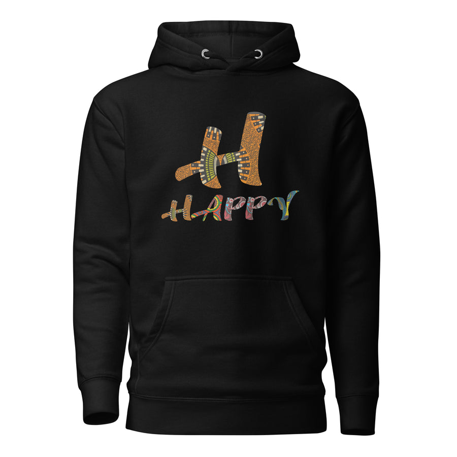 H For Happy Unisex Afri-Fusion Hoodie