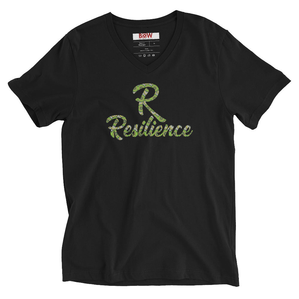 R For Resilience Unisex Afri-Fusion V-Neck T-Shirt
