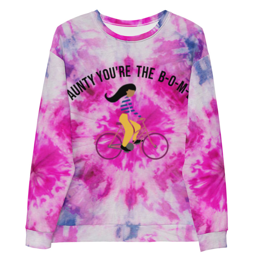 Aunty You're The B-O-M-B Tie Dye Sweatshirt